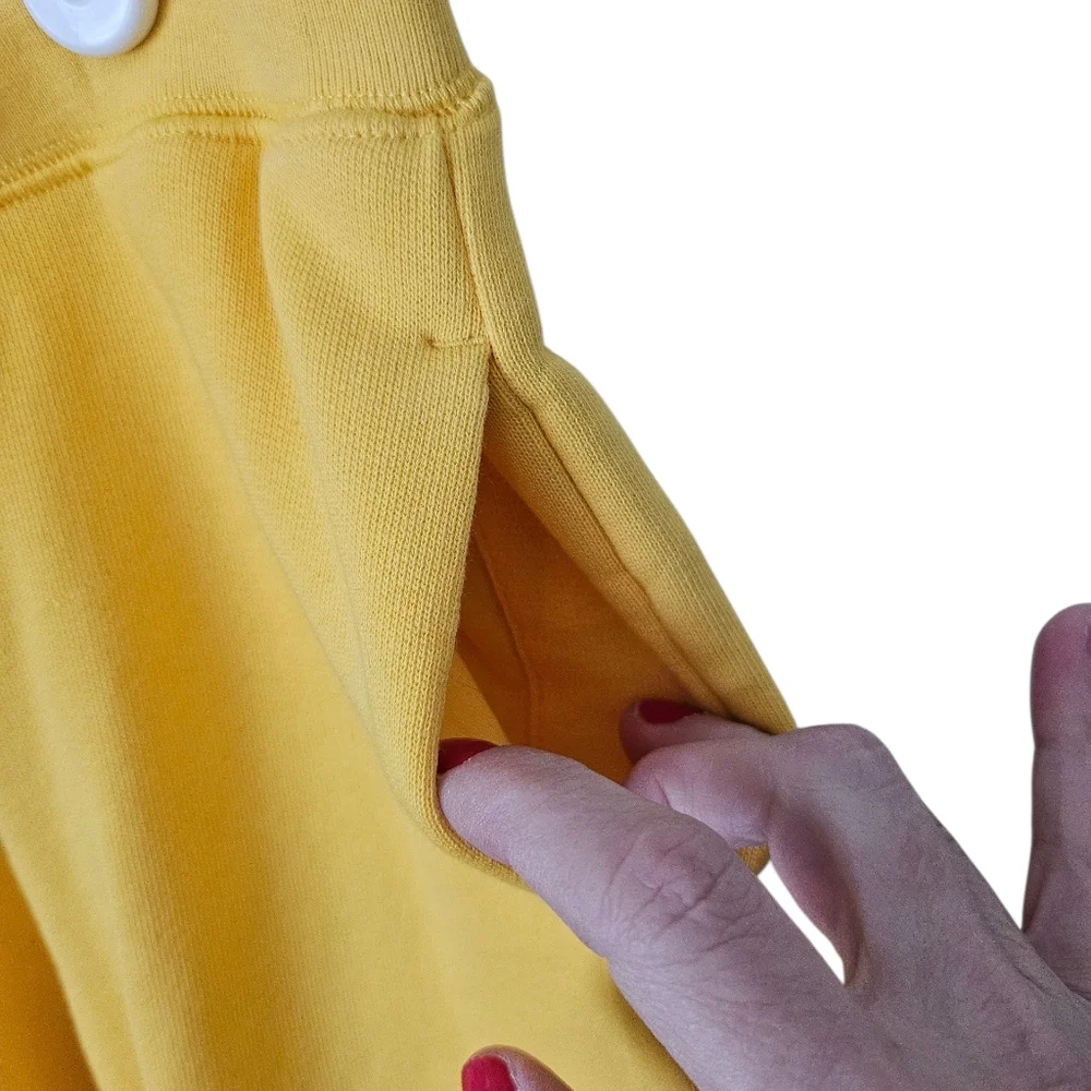 Polo Ralph Lauren Girls Yellow Tapered Leg Preppy Jogger Pants, Size M (8-10)